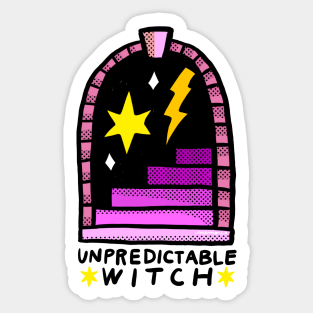 Unpredictable witch Sticker